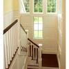 architect Milton MA, custom home, shingle style,front entry, staircase, stair tower